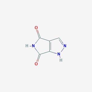 molecular formula C5H3N3O2 B1258101 Pyrrolo[3,4-c]pyrazole-4,6-dione 