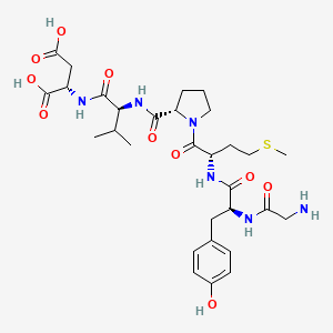 molecular formula C30H44N6O10S B12581013 Glycyl-L-tyrosyl-L-methionyl-L-prolyl-L-valyl-L-aspartic acid CAS No. 289467-81-8