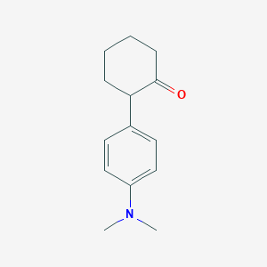 molecular formula C14H19NO B12581032 Cyclohexanone, 2-[4-(dimethylamino)phenyl]- CAS No. 569688-24-0