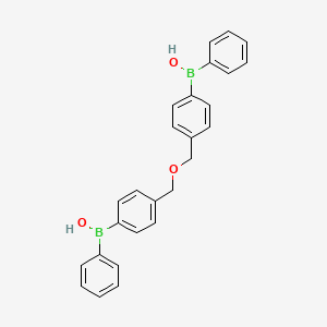 molecular formula C26H24B2O3 B12581088 Borinic acid, [oxybis(methylene-4,1-phenylene)]bis[phenyl- CAS No. 515157-44-5