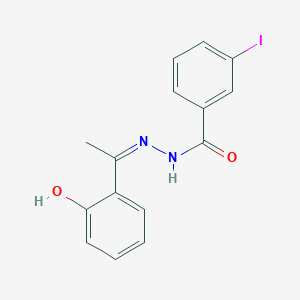 molecular formula C15H13IN2O2 B12581110 N'-[(1Z)-1-(2-hydroxyphenyl)ethylidene]-3-iodobenzohydrazide 
