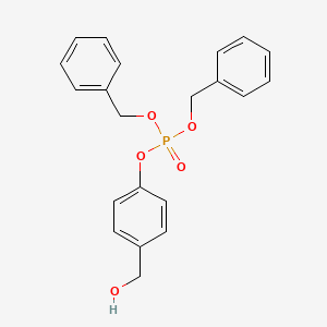molecular formula C21H21O5P B12581235 Dibenzyl 4-(hydroxymethyl)phenyl phosphate CAS No. 342808-49-5