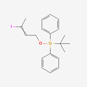 molecular formula C20H25IOSi B12581269 tert-Butyl[(3-iodobut-2-en-1-yl)oxy]diphenylsilane CAS No. 473758-72-4