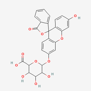 3,4,5-Trihydroxy-6-(6'-hydroxy-3-oxospiro[2-benzofuran-1,9'-xanthene]-3'-yl)oxyoxane-2-carboxylic acid