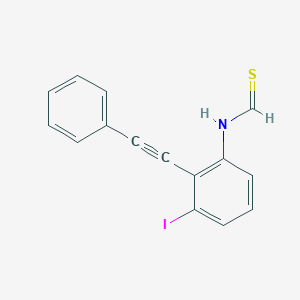 molecular formula C15H10INS B12581320 N-[3-Iodo-2-(phenylethynyl)phenyl]methanethioamide CAS No. 647025-71-6