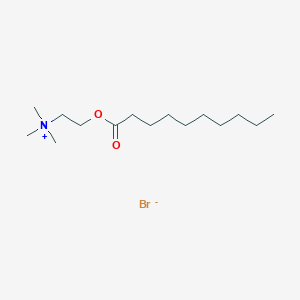 molecular formula C15H32BrNO2 B12581362 Ethanaminium, N,N,N-trimethyl-2-[(1-oxodecyl)oxy]-, bromide CAS No. 212759-41-6