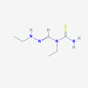 molecular formula C6H14N4S B12581368 N-Carbamothioyl-N,N'-diethylmethanehydrazonamide CAS No. 577746-68-0
