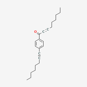 molecular formula C23H30O B12581386 2-Nonyn-1-one, 1-[4-(1-octynyl)phenyl]- CAS No. 603126-37-0