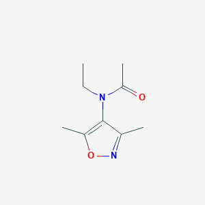 molecular formula C9H14N2O2 B12581389 Acetamide,N-(3,5-dimethyl-4-isoxazolyl)-N-ethyl- 