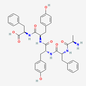 molecular formula C39H43N5O8 B12581468 D-Alanyl-D-phenylalanyl-D-tyrosyl-D-tyrosyl-D-phenylalanine CAS No. 644996-96-3