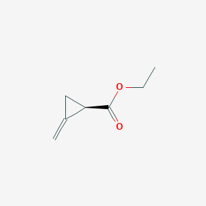 molecular formula C7H10O2 B12581510 Ethyl (1R)-2-methylidenecyclopropane-1-carboxylate CAS No. 203305-31-1