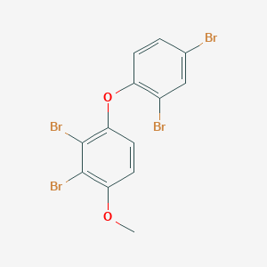 molecular formula C13H8Br4O2 B12581515 Benzene, 2,3-dibromo-1-(2,4-dibromophenoxy)-4-methoxy- CAS No. 602326-25-0