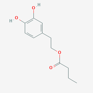 molecular formula C12H16O4 B12581518 2-(3,4-Dihydroxyphenyl)ethyl butanoate CAS No. 644985-85-3