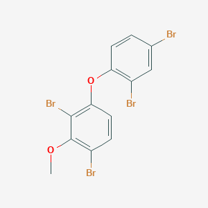molecular formula C13H8Br4O2 B12581560 Benzene, 1,3-dibromo-4-(2,4-dibromophenoxy)-2-methoxy- CAS No. 602326-28-3