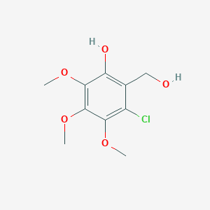 3-Chloro-2-(hydroxymethyl)-4,5,6-trimethoxyphenol