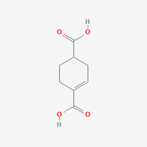 molecular formula C8H10O4 B12581629 Cyclohex-1-ene-1,4-dicarboxylic acid CAS No. 628729-43-1