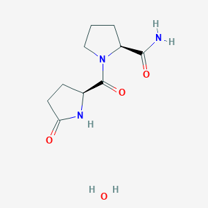 molecular formula C10H17N3O4 B12581695 pGlu-Pro-NH~2~ CAS No. 188983-70-2