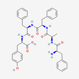 molecular formula C39H43N5O7 B12581712 D-Phenylalanyl-D-alanyl-D-phenylalanyl-D-phenylalanyl-D-tyrosine CAS No. 644997-30-8