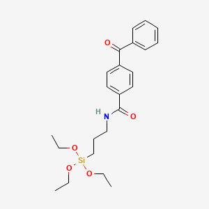molecular formula C23H31NO5Si B12581720 Benzamide, 4-benzoyl-N-[3-(triethoxysilyl)propyl]- CAS No. 491862-94-3