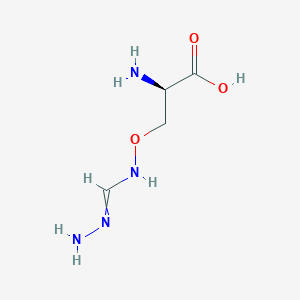 molecular formula C4H10N4O3 B12581746 O-[(Hydrazinylidenemethyl)amino]-D-serine CAS No. 197516-75-9