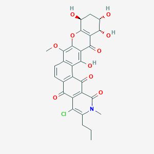 (19S,21S,22R)-8-chloro-19,21,22,26-tetrahydroxy-15-methoxy-6-methyl-7-propyl-17-oxa-6-azahexacyclo[12.12.0.02,11.04,9.016,25.018,23]hexacosa-1(14),2(11),4(9),7,12,15,18(23),25-octaene-3,5,10,24-tetrone