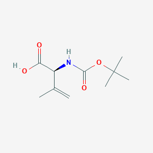 molecular formula C10H17NO4 B12581813 (2S)-2-(tert-Butoxycarbonylamino)-3-methyl-3-butenoic acid 