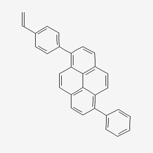 molecular formula C30H20 B12581850 1-(4-Ethenylphenyl)-6-phenylpyrene CAS No. 643753-67-7