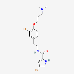 molecular formula C18H23Br2N3O2 B1258187 Dispyrin 