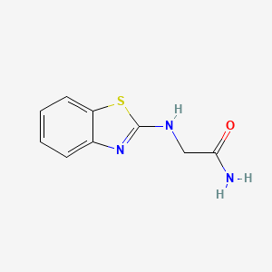 molecular formula C9H9N3OS B12581873 Acetamide,2-(2-benzothiazolylamino)- 