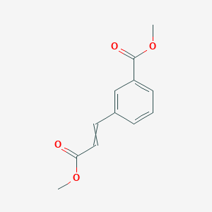 molecular formula C12H12O4 B12581894 Methyl 3-(3-methoxy-3-oxoprop-1-en-1-yl)benzoate CAS No. 197658-21-2