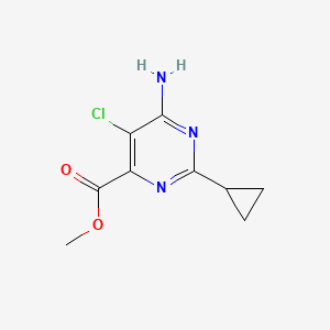 Methyl 6-amino-5-chloro-2-cyclopropylpyrimidine-4-carboxylate