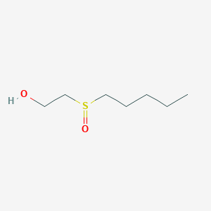 molecular formula C7H16O2S B12581909 Ethanol, 2-(pentylsulfinyl)- CAS No. 343269-32-9