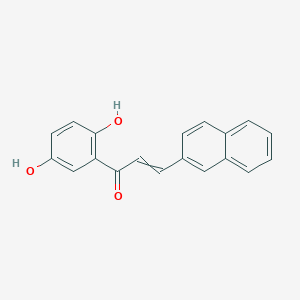 molecular formula C19H14O3 B12581973 1-(2,5-Dihydroxyphenyl)-3-(naphthalen-2-yl)prop-2-en-1-one CAS No. 204703-62-8