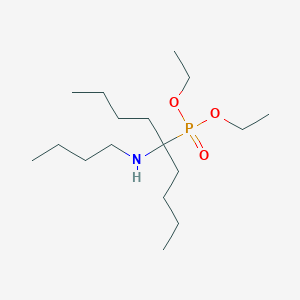 molecular formula C17H38NO3P B12581989 Phosphonic acid, [1-butyl-1-(butylamino)pentyl]-, diethyl ester CAS No. 345196-26-1