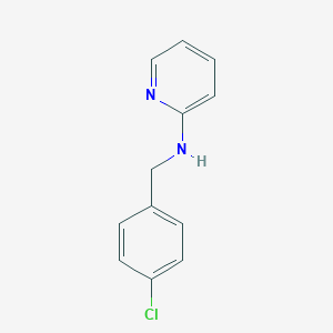 molecular formula C12H11ClN2 B125820 N-[(4-chlorophenyl)methyl]pyridin-2-amine CAS No. 22881-33-0