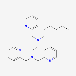molecular formula C26H35N5 B12582022 N~1~-Hexyl-N~1~,N~2~,N~2~-tris[(pyridin-2-yl)methyl]ethane-1,2-diamine CAS No. 601488-08-8
