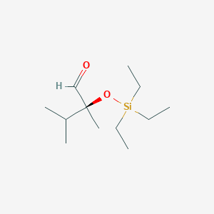 molecular formula C12H26O2Si B12582034 Butanal, 2,3-dimethyl-2-[(triethylsilyl)oxy]-, (2S)- CAS No. 344798-26-1