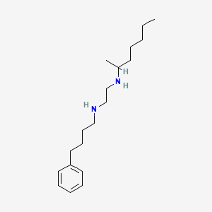 molecular formula C19H34N2 B12582040 N~1~-(Heptan-2-yl)-N~2~-(4-phenylbutyl)ethane-1,2-diamine CAS No. 627522-03-6