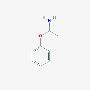 molecular formula C8H11NO B1258206 1-Phenoxyethanamine 