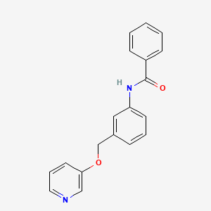 molecular formula C19H16N2O2 B12582070 N-(3-{[(Pyridin-3-yl)oxy]methyl}phenyl)benzamide CAS No. 642084-91-1