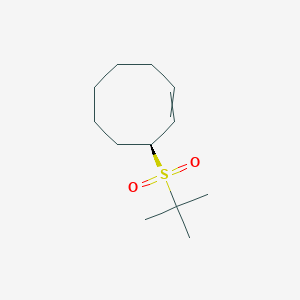 molecular formula C12H22O2S B12582129 (3S)-3-(2-Methylpropane-2-sulfonyl)cyclooct-1-ene CAS No. 288145-68-6