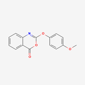 molecular formula C15H11NO4 B12582136 2-(4-Methoxyphenoxy)-3,1-benzoxazin-4-one CAS No. 184944-85-2