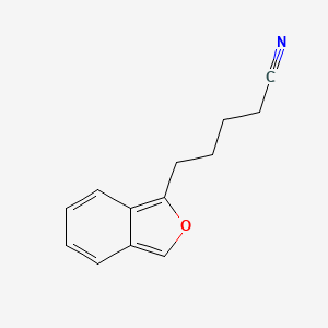 molecular formula C13H13NO B12582142 5-(2-Benzofuran-1-YL)pentanenitrile CAS No. 627529-34-4