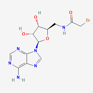 molecular formula C12H15BrN6O4 B1258216 5'-Bromoacetamido-5'-deoxyadenosine 
