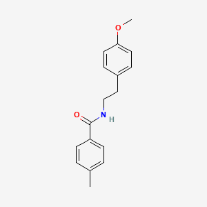 molecular formula C17H19NO2 B12582164 Benzamide, N-[2-(4-methoxyphenyl)ethyl]-4-methyl- CAS No. 198404-44-3
