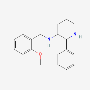 molecular formula C19H24N2O B1258222 N-[(2-methoxyphenyl)methyl]-2-phenylpiperidin-3-amine 