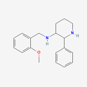 molecular formula C19H24N2O B1258222 3-Piperidinamine,N-[(2-methoxyphenyl)methyl]-2-phenyl-,(2S,3S)- 