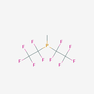 molecular formula C5H3F10P B12582255 Phosphine, methylbis(pentafluoroethyl)- CAS No. 197703-75-6
