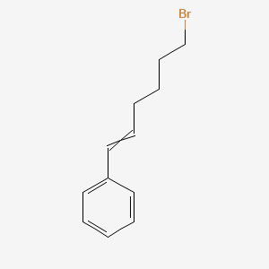 molecular formula C12H15Br B12582259 (6-Bromohex-1-EN-1-YL)benzene CAS No. 295324-71-9