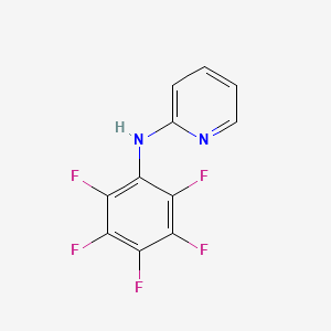 molecular formula C11H5F5N2 B12582317 2-Pyridinamine, N-(pentafluorophenyl)- CAS No. 196189-94-3